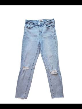 William Rast Light Blue Skinny Ripped Jeans